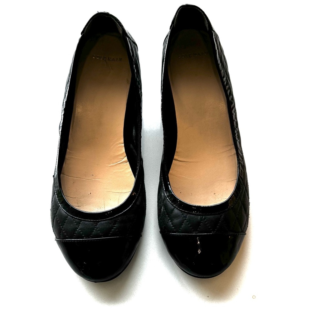 Cole Haan Black Quilted Women's Wedge featuring NikeAir Sole - Size 7.5